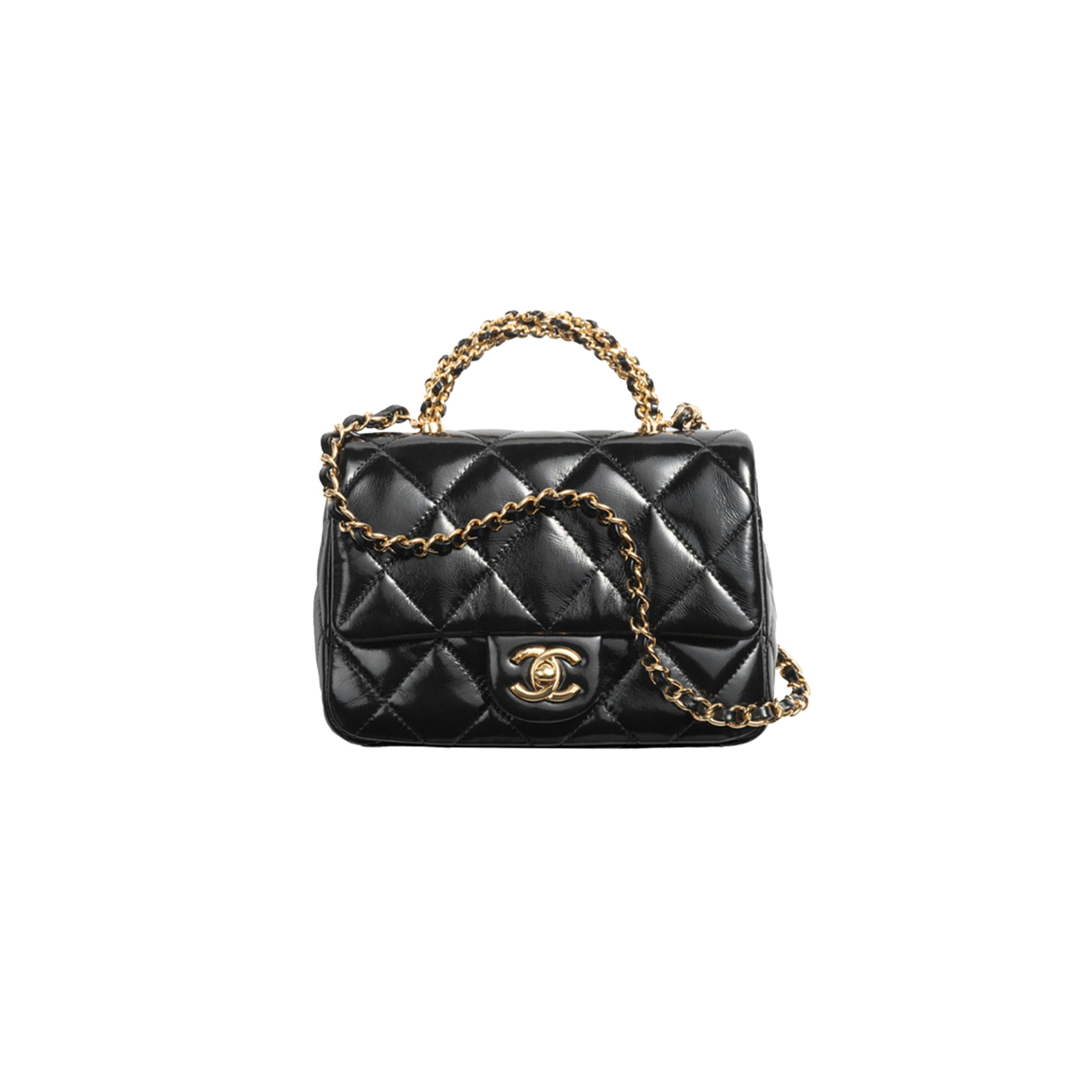 CHANEL MASTER MINI FLAP BAG WITH TOP HANDLE AS5032 (19*14*8cm)